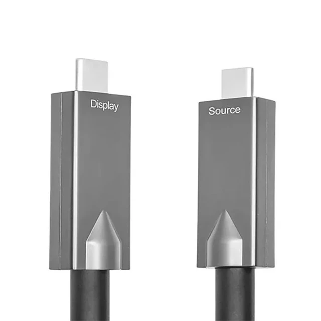 Alt view image 4 of 4 - DVDO 16' USB-C Active Optical Fiber Cable, Black