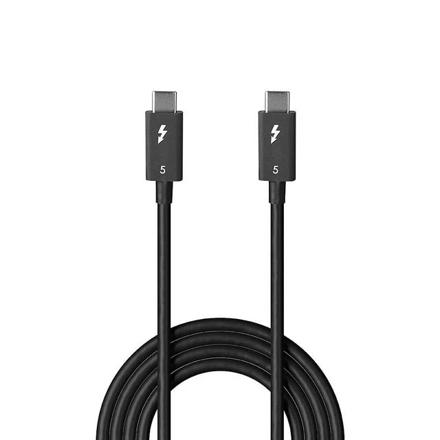 Alt view image 2 of 5 - LINDY - 1m Thunderbolt 5 cable, 80Gbps, passive