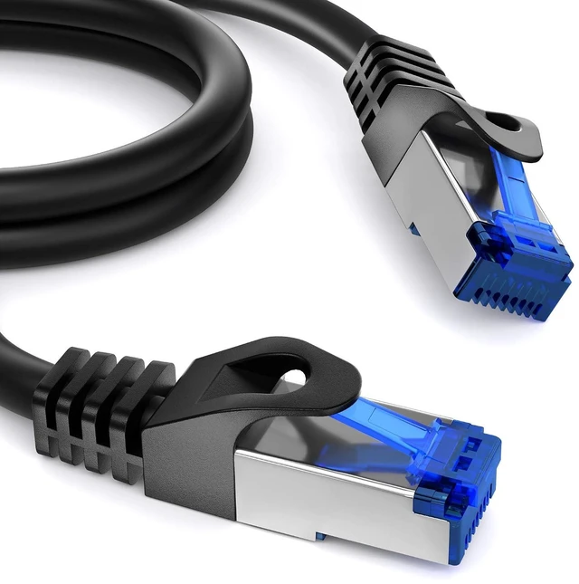 Alt view image 2 of 7 - KabelDirekt Network Cable 10Gbps 2x65ft, Silver