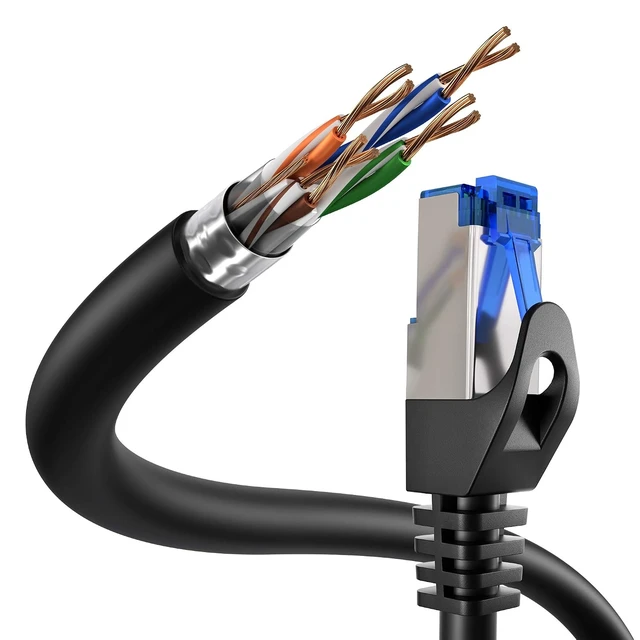 Alt view image 3 of 7 - KabelDirekt Network Cable 10Gbps 2x16ft, Silver