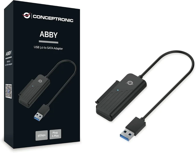 Alt view image 3 of 3 - Conceptronic Abby USB 3.0 to Sata Adapter, W128254384