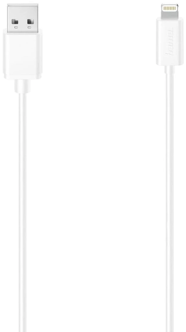Main image of Hama iPhone USB Lightning Cable (MFI Certified, Charging Cable for iPhone/iPad/iPod, USB Cable - Lightning, 1.5m) White