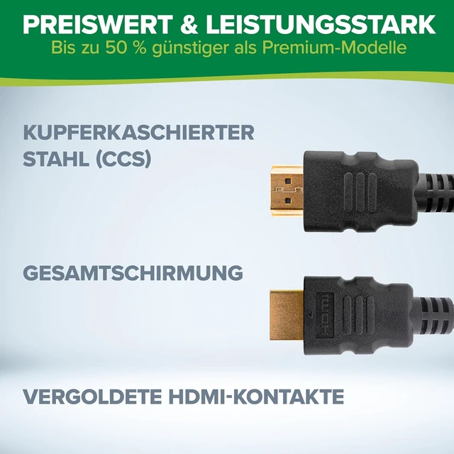 Alt view image 2 of 7 - InLine® 4k HDMI Cable, HDMI High Speed with Ethernet, HDMI 2.0, UHD, for Blu-ray, PS5, Xbox Series, Switch, Male/Male, Black, 10 m, 17510