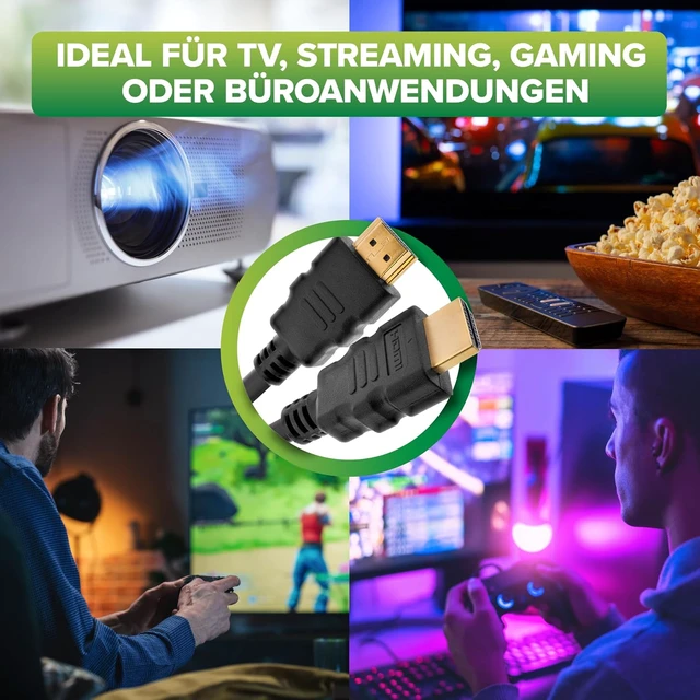 Alt view image 4 of 7 - InLine® 4k HDMI Cable, HDMI High Speed with Ethernet, HDMI 2.0, UHD, for Blu-ray, PS5, Xbox Series, Switch, Male/Male, Black, 10 m, 17510