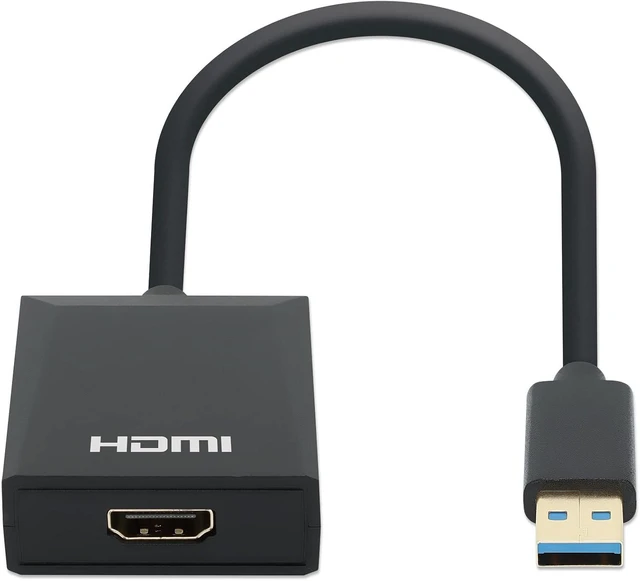 Alt view image 4 of 7 - Manhattan USB-A USB 3.1 Gen 1 to HDMI Adapter 1080p@60Hz