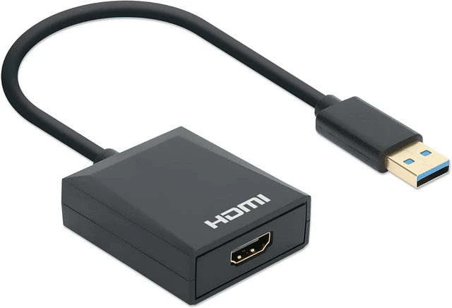 Alt view image 3 of 7 - Manhattan USB-A USB 3.1 Gen 1 to HDMI Adapter 1080p@60Hz