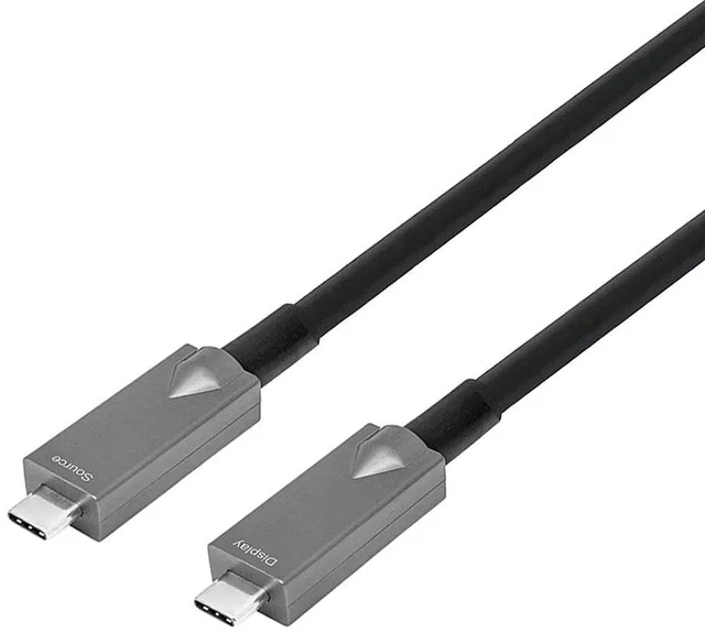 Main image of DVDO 33' USB-C Active Optical Fiber Cable, Black