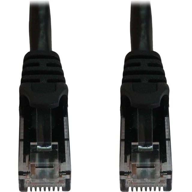 Alt view image 3 of 3 - Eaton Tripp Lite N261-100-BK Cat6a 10Gbps Ethernet Patch Cable 100 ft, RJ45 M/M UTP, PoE, Snagless 24AWG Strain Relief, Black High-Speed LAN, Cloud Care Pre-Configured Bundle Eligible (10 Pack)