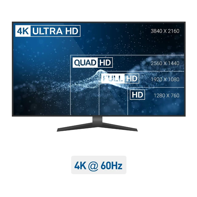Alt view image 3 of 7 - Cable Matters HDMI to DisplayPort Adapter, HDMI 2.0 to DP 1.2, 4K@60Hz