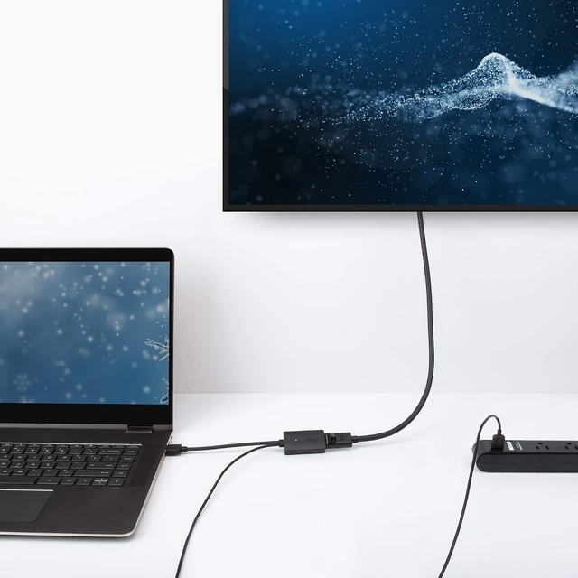 Alt view image 6 of 7 - Cable Matters HDMI to DisplayPort Adapter, HDMI 2.0 to DP 1.2, 4K@60Hz