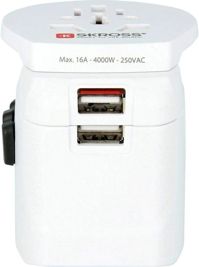 Alt view image 2 of 4 - SKROSS Pro Light World Travel Adapter with USB