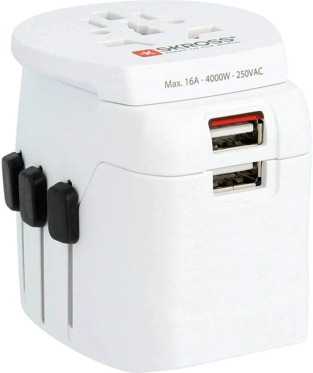Alt view image 3 of 4 - SKROSS Pro Light World Travel Adapter with USB