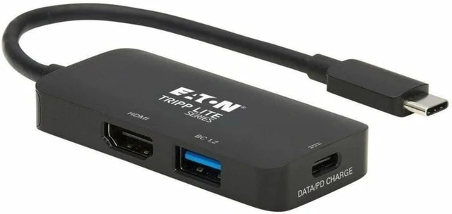 Main image of Tripp Lite USB-C Multiport Adapter, HDMI 4K, USB-A 3.1 Gen 1, USB-C PD 3.0 with PD 100W Charging, HDR, USB-C Adapter (U444-06N-H4UBC2)