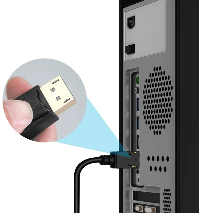 Alt view image 6 of 7 - Techly DisplayPort/HDMI Connection Cable 1.00 m ICOC-DSP-H12-010 Black [1x DisplayPort Male - 1x