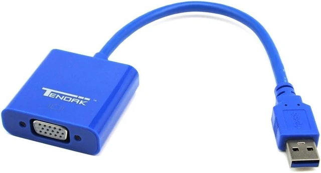 Alt view image 2 of 5 - Tendak USB 3.0 to VGA Cable Video Graphic Card Display External Adapter for Windows 7 8