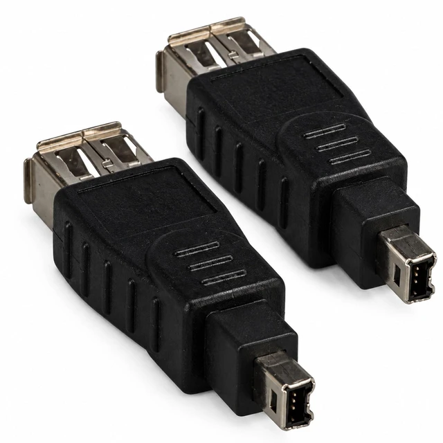 Main image of SANOXY Cables and Adapters; 4 Pack of IEEE 1394a FireWire 6-pin Female to 4-pin Male Adapter