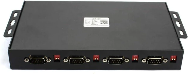 Alt view image 3 of 7 - 4 Serial Port RS232/RS485/RS422 to Ethernet Converter