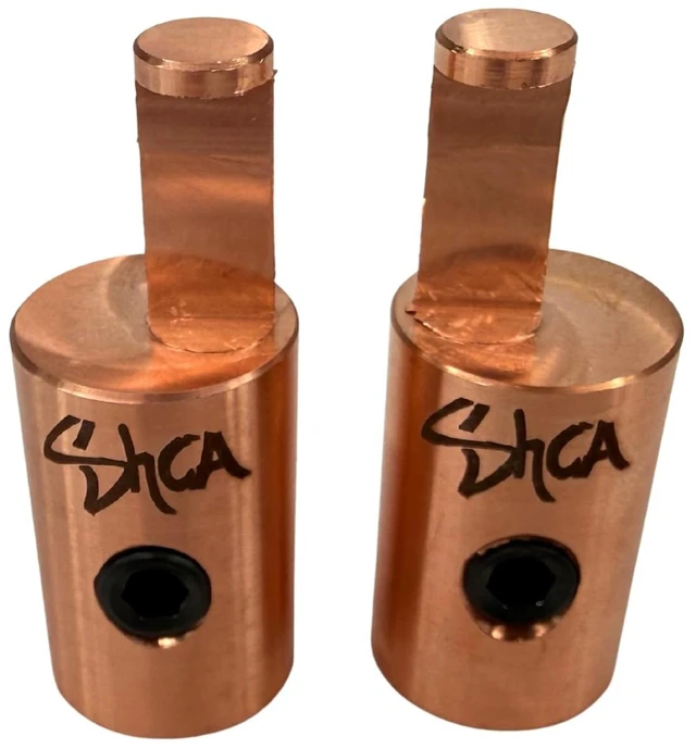 Alt view image 4 of 7 - Sky High Car Audio 1/0 to 4 Gauge Amplifier Input Reducers Aluminum or Copper Amp Input Adapters with Set Screw Wire Retention Sold as Pair (Copper)