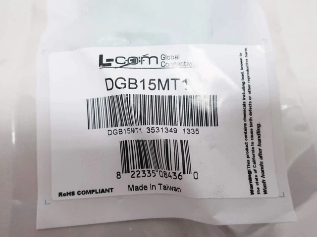 Alt view image 3 of 7 - L-com DGB Series DB15 Male Connector for Field Termination (Screw Terminal)