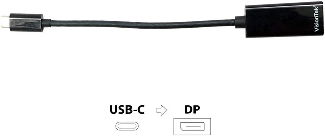 Alt view image 2 of 3 - VisionTek USB 3.1 Type C to DisplayPort Adapter (M/F) - 900817