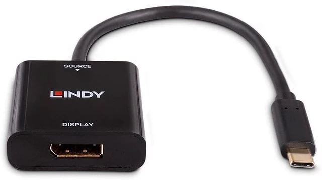 Alt view image 4 of 5 - Lindy USB Type C to DisplayPort Converter 4K144
