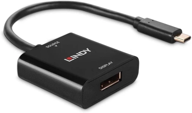 Alt view image 3 of 5 - Lindy USB Type C to DisplayPort Converter 4K144