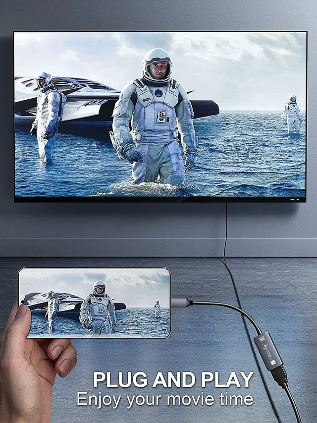 Alt view image 5 of 7 - Techly adaptor USB-C at HDMI 2.1 0.15m