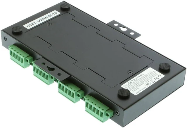Alt view image 6 of 7 - Coolgear USB2 to 8-Port RS232-422-485 Serial TB Adapter