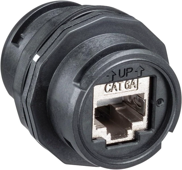 Alt view image 5 of 7 - Sanwa Supply Outdoor RJ-45 Relay Adapter (Category 6A STP) ADT-EX-6ASTPWP