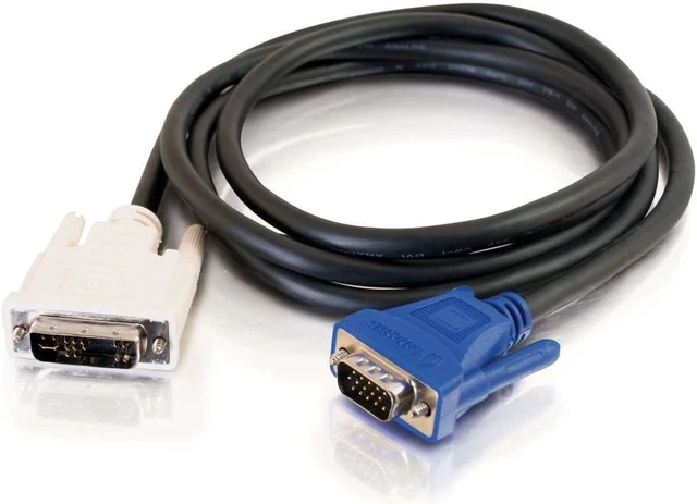 Alt view image 2 of 4 - C2G 1m DVI-A Male to HD15 VGA Male Analogue Video Cable