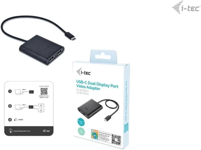 Alt view image 3 of 4 - I-TEC USB C to Dual DPI 4K/ 60Hz