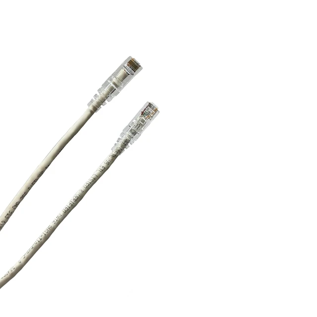 Alt view image 2 of 3 - Custom Cable Connection 50 Foot White Cat6 UTP Plenum CMP Rated Ethernet Patch Cable