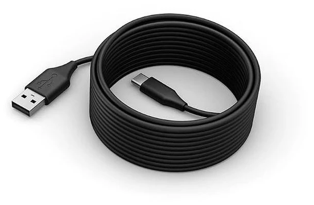 Main image of Jabra PanaCast 50 USB C to USB A Cable, 5 m - USB Cable 2.0 for PanaCast 50 Video Bar to Computer Connection - USB Type A Cable with Simple Plug & Play