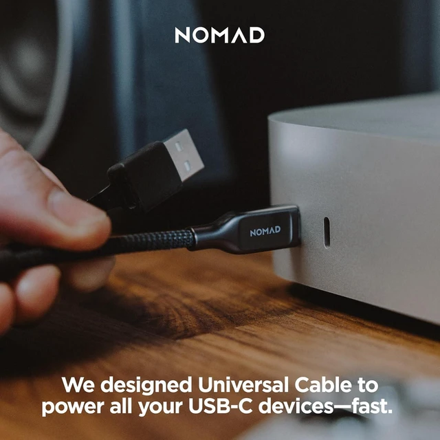 Alt view image 6 of 7 - NOMAD USB-C Cable Carbide V3, 1.5M USB-C Built with Kevlar®, USB Type C to USB Type C Cable Fast Charging