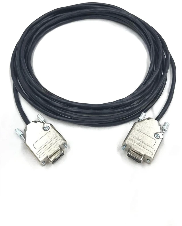 Alt view image 3 of 4 - Custom Cable Connection 35 Foot DB9 Female to Female RS232 Plenum Serial Cable - 22 AWG with Plenum Black Jacket - Made in the USA
