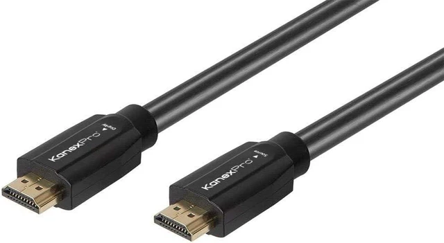 Main image of Kanexpro High Speed HDMI Cable - 25 Feet - Black, Active, 4K@60Hz, HDR, 18Gbps, 24AWG, YUV 4:4:4, CL3