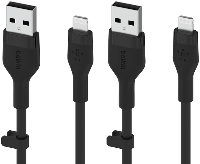 Main image of Belkin USB A to Lightning Cable 2 Pack, 9.9ft Fast iPhone Charger Cord