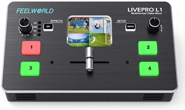 Main image of FEELWORLD LIVEPRO L1 Multi-format Video Mixer 4 x HDMI inputs multi camera production real time live streaming