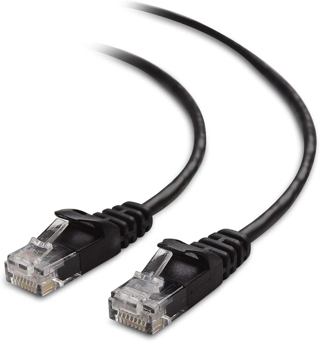 Alt view image 5 of 7 - Cable Matters Snagless Long Cat6A (SSTP, SFTP) Shielded Ethernet Cable in Black 75 ft & Cat6 Ultra Thin Ethernet Cable 50 ft