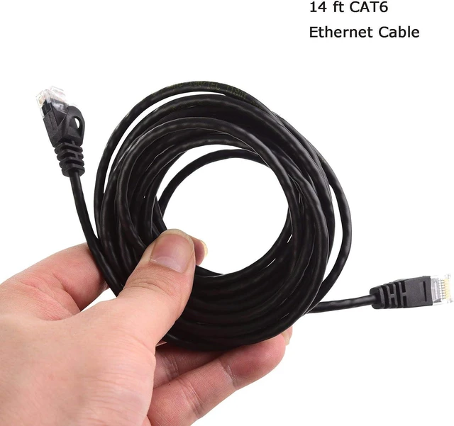 Alt view image 7 of 7 - Cable Matters Snagless Long Cat6A (SSTP, SFTP) Shielded Ethernet Cable in Black 75 ft & Cat6 Ultra Thin Ethernet Cable 50 ft
