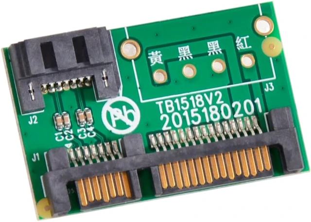 Alt view image 3 of 3 - U-Reach SATA to SATA DOM 7th pin with Power Adapter(P1049-2), 2-Pack