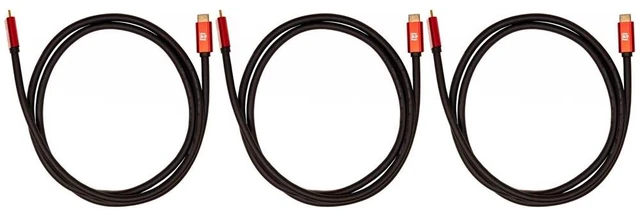 Main image of Deco Gear 6FT Universal 4K HDMI 2.0 Cable with 28AWG Pure Copper Conductors (3-Pack)