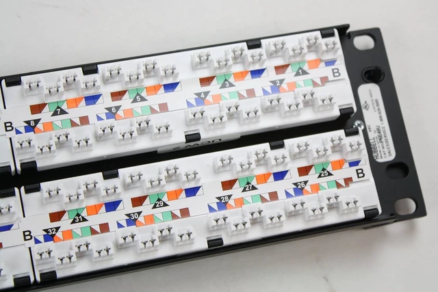 Alt view image 3 of 4 - P6E48U - Hubbell Nextspeed Category 6 Universal Patch Panel, Black, 48-Port