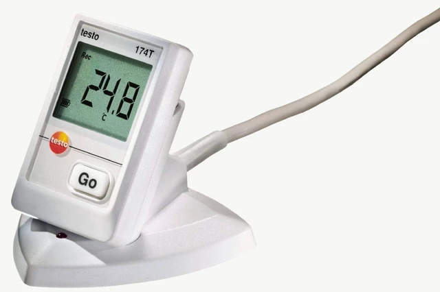 Alt view image 2 of 3 - Testo 0572 0500 Desktop Cradle with USB Cable for 174T and 174H Mini Data Loggers