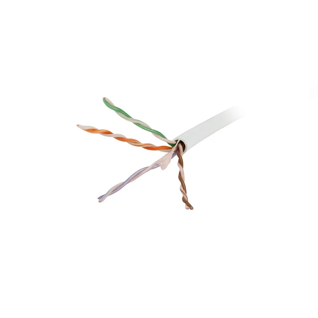 Alt view image 2 of 2 - Vextra VC64B White Cat6 Riser 550 MHZ 1000 ft Easy Pull Box