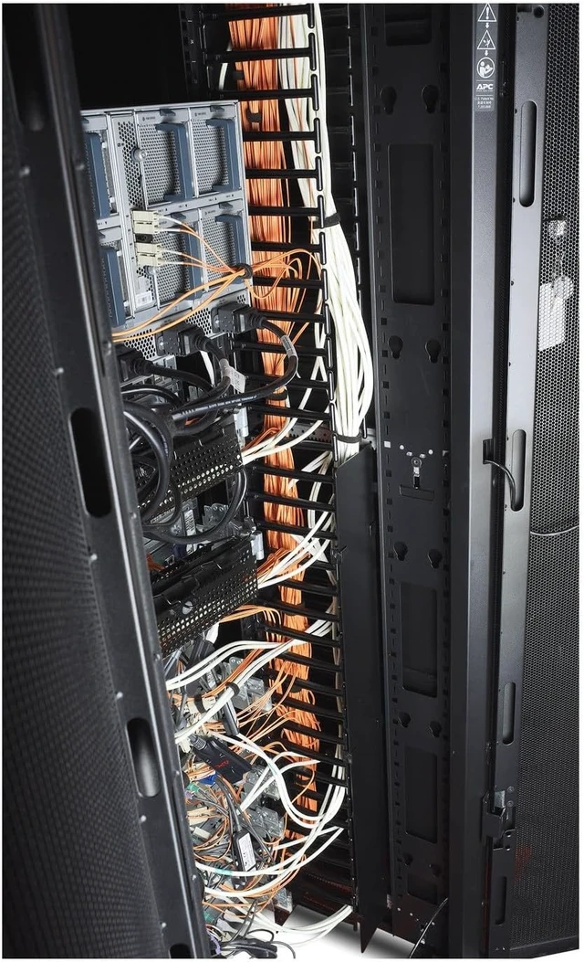 Alt view image 3 of 6 - APC AR7580A 2-Quantity Vertical Cable Manager for Netshelter