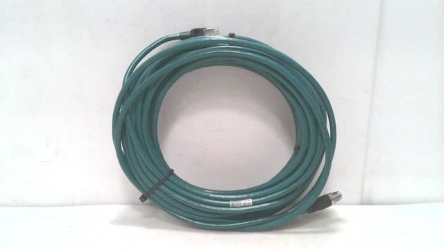 Main image of COGNEX CCB-84901-2001-15 15M Length, -25 to +80 Degrees C, ETHERNET Cable, M12 CONNECTOR-TO-RJ45, X-Coded