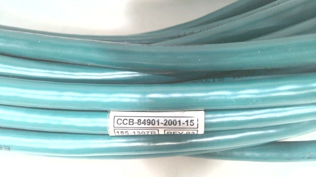 Alt view image 3 of 3 - COGNEX CCB-84901-2001-15 15M Length, -25 to +80 Degrees C, ETHERNET Cable, M12 CONNECTOR-TO-RJ45, X-Coded