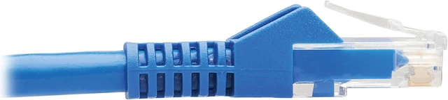 Alt view image 5 of 6 - Tripp Lite M12 X-Code Right-Angle to RJ45 Cat6 Ethernet Cable (M/M), 1 Gbps, UTP, UL CMR-LP Certified for 60W PoE, Heavy-Duty IP68 Rating, 6.6 Feet / 2 Meters, (NM12-604-02M-BL)