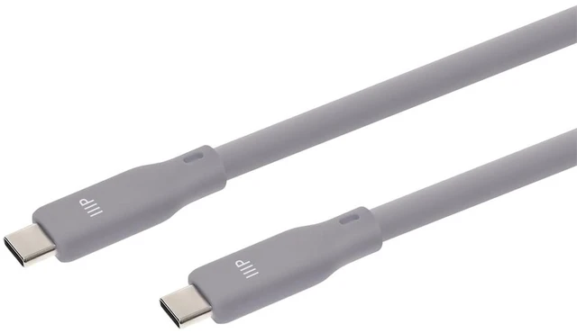 Main image of Monoprice USB4 Gen 2 Silicone Cable 6ft Gray